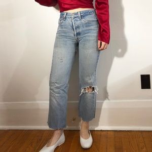 Vintage Levi's cropped 501s